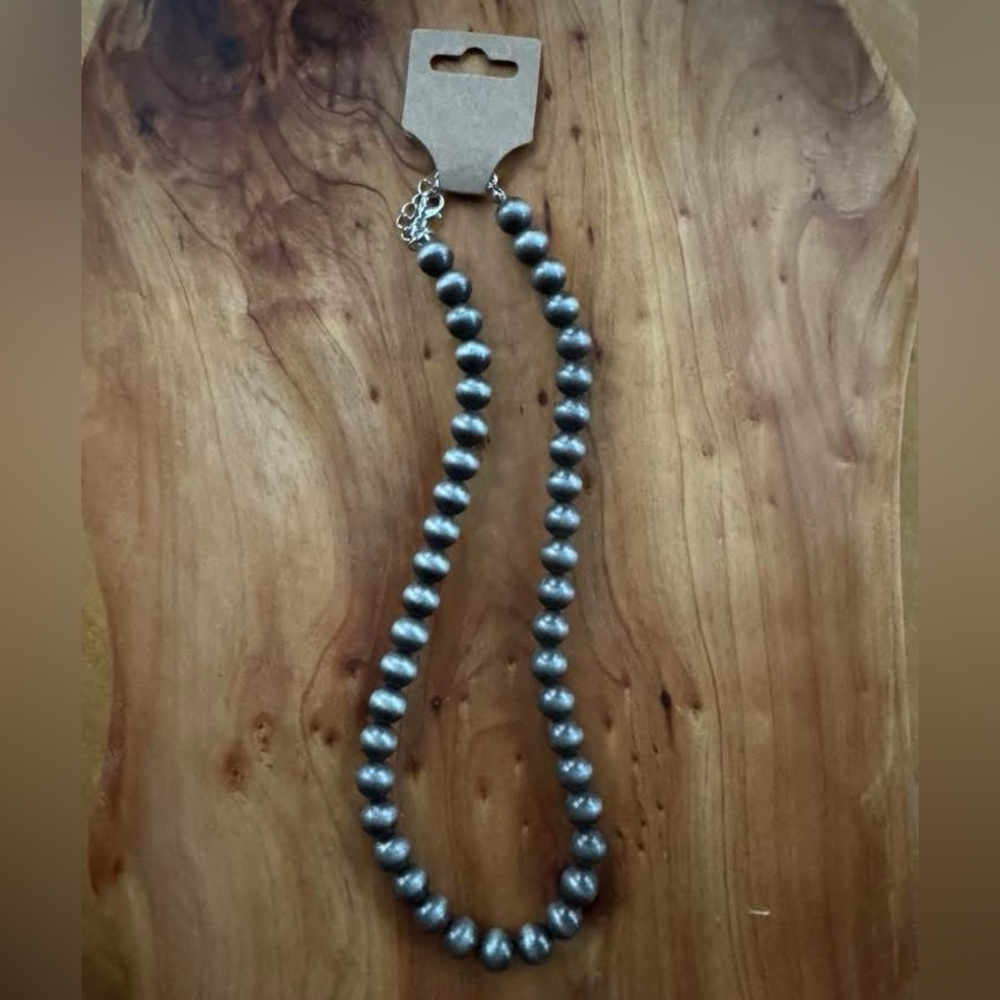Faux Navajo pearls necklace